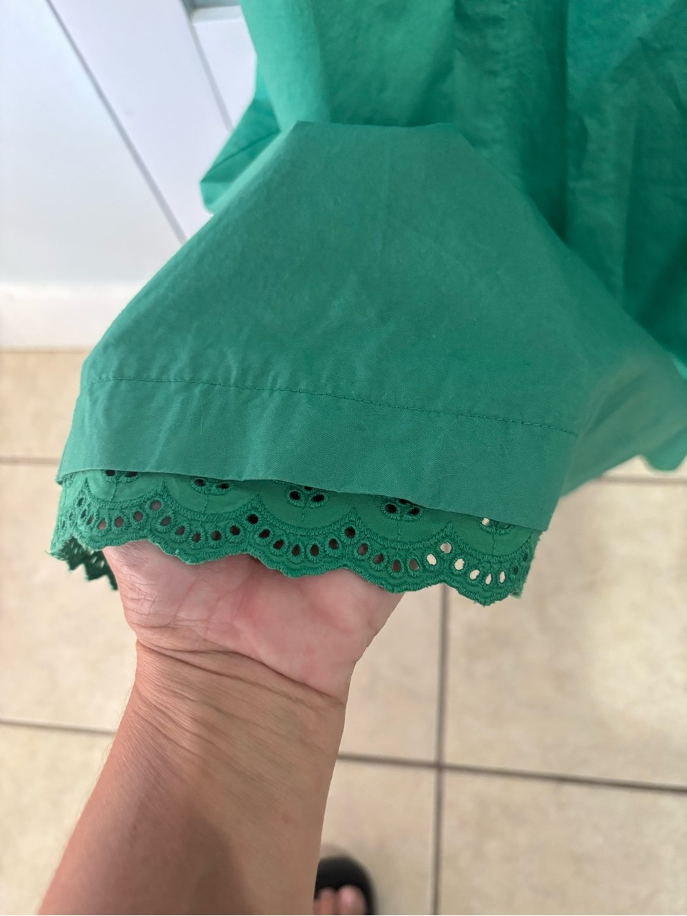 Maeve Green Halter Midi Dress drop waist - Picture 7 of 8
